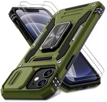 Capa de telefone DEERLAMN para iPhone 12/12 Pro com capa de câmera deslizante