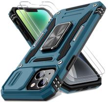 Capa de telefone DEERLAMN para iPhone 13/14 6.1" com capa de câmera