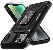 Capa de telefone DEERLAMN para iPhone 13/14 de 6,1 polegadas com porta de tela.