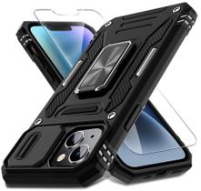 Capa de telefone DEERLAMN para iPhone 14 Plus 6,7" com capa de câmera