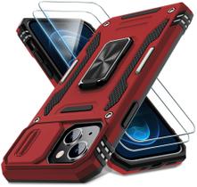 Capa de telefone DEERLAMN para iPhone 15 de 6,1 polegadas com capa de câmera deslizante