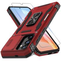 Capa de telefone DEERLAMN para Samsung Galaxy S25 de 6,2 polegadas vermelha