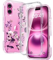 Capa de telefone Diaclara projetada para iPhone 16 Plus 6,7" transparente Capa de telefone Diaclara projetada para iPhone 16 Plus 6,7" transparente