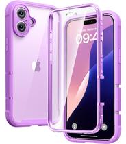 Capa de telefone Diaclara projetada para iPhone 16 Plus rosa escuro