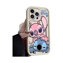 Capa De Telefone Disney Stitch Angelo Carino Para iPhone 17 16 16E 15 14 13 12 11 pro Max X XS SE
