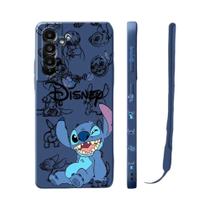 Capa de Telefone Disney Stitch Baby para Samsung Galaxy A - Capa Líquida Quadrada