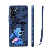 Capa de Telefone Disney Stitch Baby para Samsung Galaxy A - Capa Líquida Quadrada