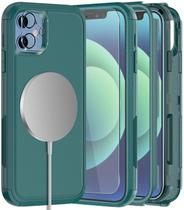 Capa de telefone Diverbox para iPhone 12 com protetor de tela, pacote com 2