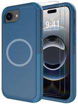 Capa de telefone Diverbox para iPhone 16e 2025 com protetor de tela