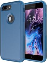 Capa de telefone Diverbox para iPhone 8 Plus e 7 Plus azul