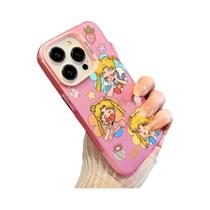 Capa De Telefone Do Cartoon Sailor Moon À Prova De Choque, Capa Prateada Para iPhone 16 15 14 13 12