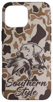 Capa de telefone Duck Hunters With Dog Old School Camo para iPhone 16 Pro Max