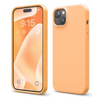 Capa de telefone elago compatível com iPhone 15 Plus laranja de silicone