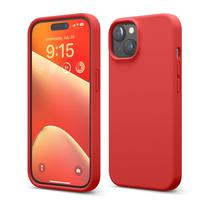 Capa de telefone elago compatível com iPhone 15, silicone líquido vermelho Capa de telefone elago compatível com iPhone 15, silicone líquido vermelho