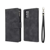 Capa De Telefone Em Couro Com Zíper Para Samsung Galaxy Série a A16 A26 A36 A56 A06 A15 A25 A35 A55
