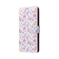 Capa De Telefone Em Couro Floral Para Samsung Galaxy A06 A16 A26 A36 A56 A05 A15 A25 A35 A55 A04E
