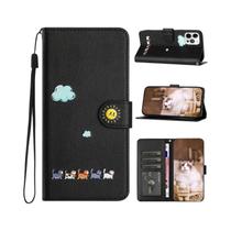 Capa De Telefone Em Couro Para Gato, Bonita, Para iPhone 16 15 14 13 12 11 pro Max XS X XR SE 7 8