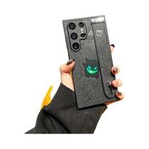Capa De Telefone Em material sintético Com Pulseira Laser Gengar Anime Para Samsung Galaxy S25 S24 S23