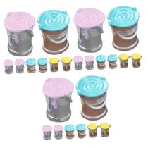 Capa de telefone em miniatura Paint Bucket e acessórios UPKOCH x24