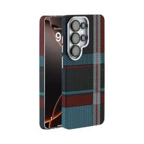 Capa De Telefone Em PC Com Textura De Fibra De Carbono Kevlar Para Samsung S26 S25 S24 Ultra Magsafe