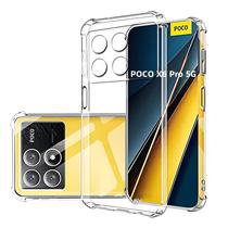 Capa De Telefone Em TPU Transparente E À Prova De Choque Para Xiaomi Poco X6 pro X5 X4 X3 M6 M5 M4