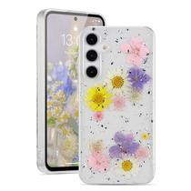 Capa de Telefone EYZUTAK com Flores Secas Reais para Samsung Galaxy S25