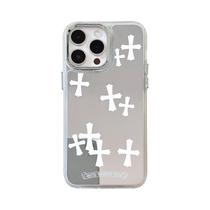 Capa de telefone ezyuzy Bless Cross para iPhone 15 Pro Max branca