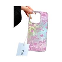 Capa De Telefone Feminina Com Laço Verde E Coração Para Samsung Galaxy Série a A56 A55 A16 A07 A17