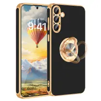 Capa de Telefone Fingic com Suporte de Anel para Samsung Galaxy S25 Plus