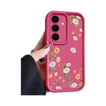 Capa De Telefone Floral Macia Para Samsung Galaxy S26 S25 Edge A57 A37 A17 A56 A16 A55 A54 A15 A26