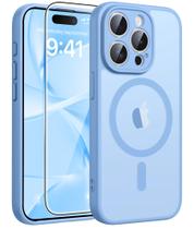 Capa de telefone FNTCASE para iPhone 15 Pro Max com protetor de tela