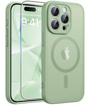 Capa de telefone FNTCASE para iPhone 15 Pro Max com protetor de tela