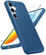 Capa de telefone FNTCASE para Samsung Galaxy S25 6.2" - Azul