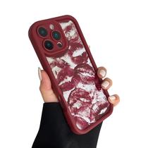 Capa de telefone Giziuocase Kiss Lips Print Silicone para iPhone 13 Pro