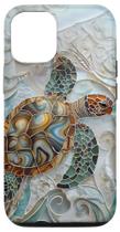 Capa de telefone Glass Sea Turtle Stained Glass iPhone 12/12 Pro