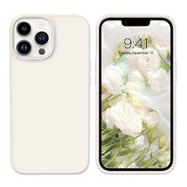 Capa de telefone GUAGUA iPhone 13 Pro Max 6,7" de silicone líquido branca