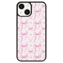 Capa de telefone GUAYDOYIM Aesthetic Pink Ribbons Bow Tie para iPhone 13