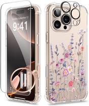 Capa de telefone GVIEWIN para iPhone 16 Pro com protetor de tela de 6,3"