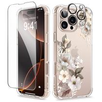 Capa de telefone GVIEWIN para iPhone 16 Pro Max com protetor de tela