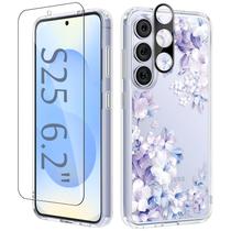 Capa de telefone GVIEWIN para Samsung Galaxy S25 com protetor de tela