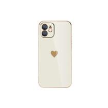 Capa de telefone Hearts para iPhone 11 TPU branco com proteção total