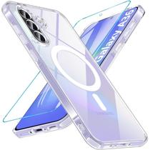 Capa de telefone Hensinple Galaxy A36 5G magnética à prova de choque transparente