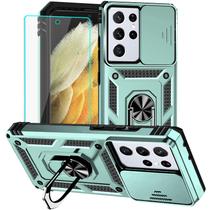 Capa de telefone HNHYGETE Samsung S21 Ultra Shockproof Ring Kickstand Capa de telefone HNHYGETE Samsung S21 Ultra Shockproof Ring Kickstand