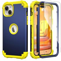 Capa de telefone iDweel para iPhone 15 Plus com protetor de tela Capa de telefone iDweel para iPhone 15 Plus com protetor de tela