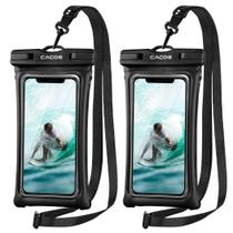Capa de telefone impermeável CACOE Floatable Universal, pacote com 2 Capa de telefone impermeável CACOE Floatable Universal, pacote com 2