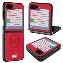 Capa de telefone IRON SPIDER em couro vermelho-aranha para Samsung Galaxy Z FLIP 5 5G Capa de telefone IRON SPIDER em couro vermelho-aranha para Samsung Galaxy Z FLIP 5 5G