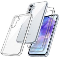 Capa de telefone JeTech 3 em 1 com 2 protetores de tela Samsung Galaxy A55 5G