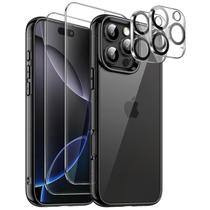 Capa de telefone JeTech 5 em 1 para iPhone 16 Pro 6,3" com protetores Capa de telefone JeTech 5 em 1 para iPhone 16 Pro 6,3" com protetores