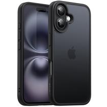 Capa de telefone JeTech Matte para iPhone 16 de 6,1 polegadas preta Capa de telefone JeTech Matte para iPhone 16 de 6,1 polegadas preta