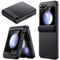 Capa de telefone JeTech para Samsung Galaxy Z Flip 5 2023 preta Capa de telefone JeTech para Samsung Galaxy Z Flip 5 2023 preta